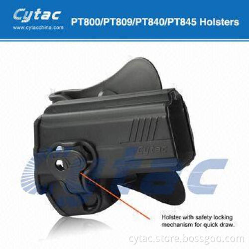 Taurus PT800 Holster, designed with polymer, soft silicone paddle, release button